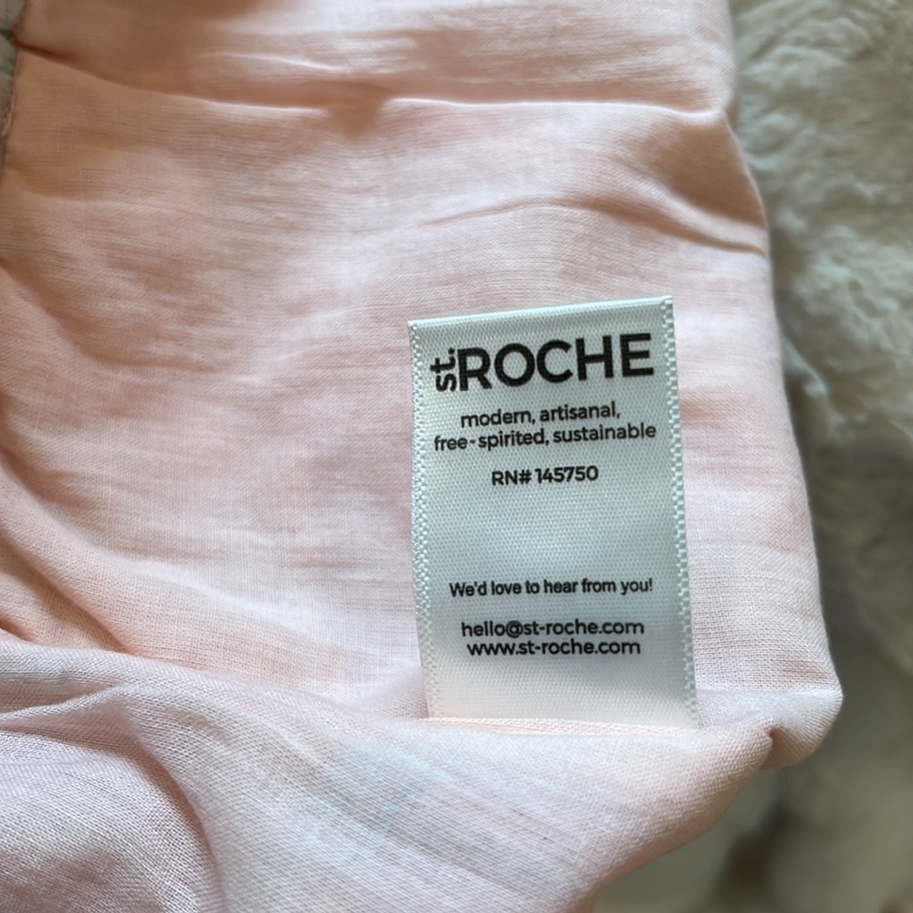 St. Roche Organic Cotton Bird Shorts In Pink Marble Nwt Sz Large — image 6 of 8